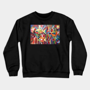 Abstract fish Crewneck Sweatshirt